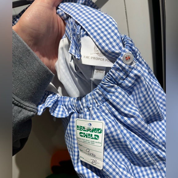 NWTS proper peony gingham cherry sunsuit - Picture 3 of 3